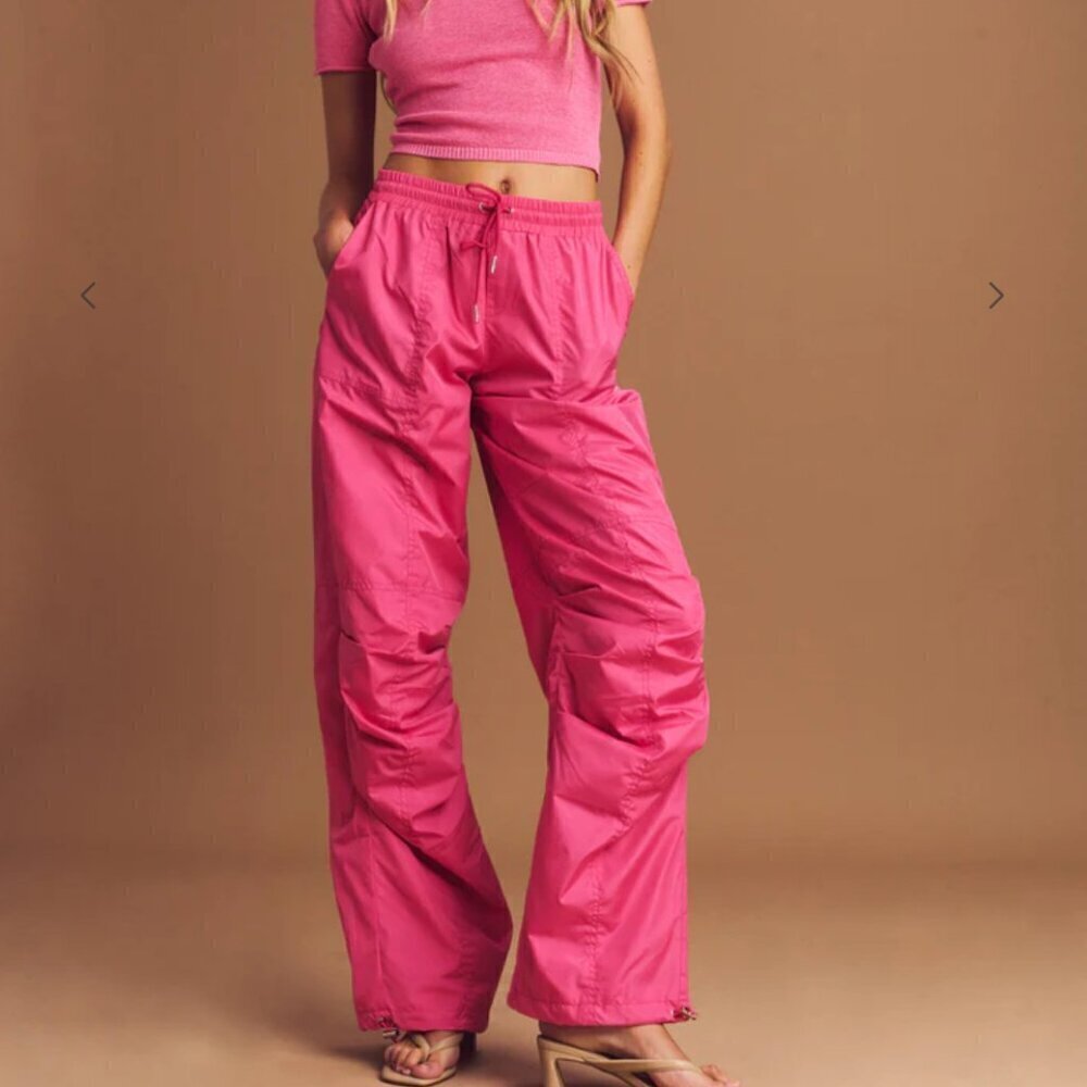 SER.O.YA Adelia Ruched Cargo Pant Baggy Drawstring Streetwear Seroya Y2K